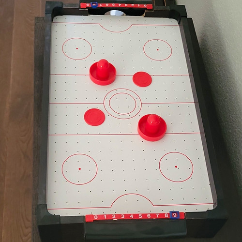 Tabletop air hockey table - tabletop,
