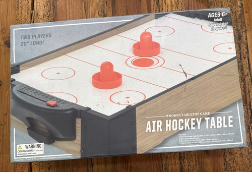 Table top air hockey game - table,