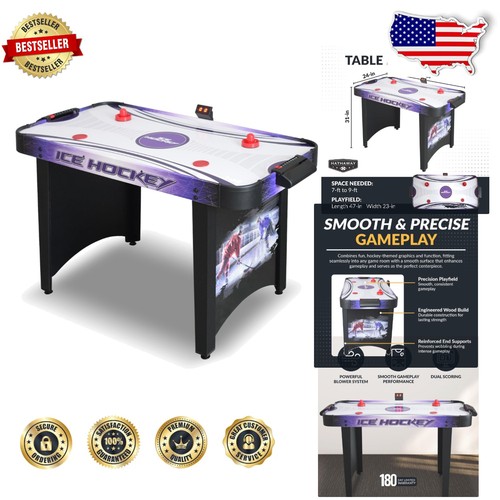 Air hockey table - 4-ft,